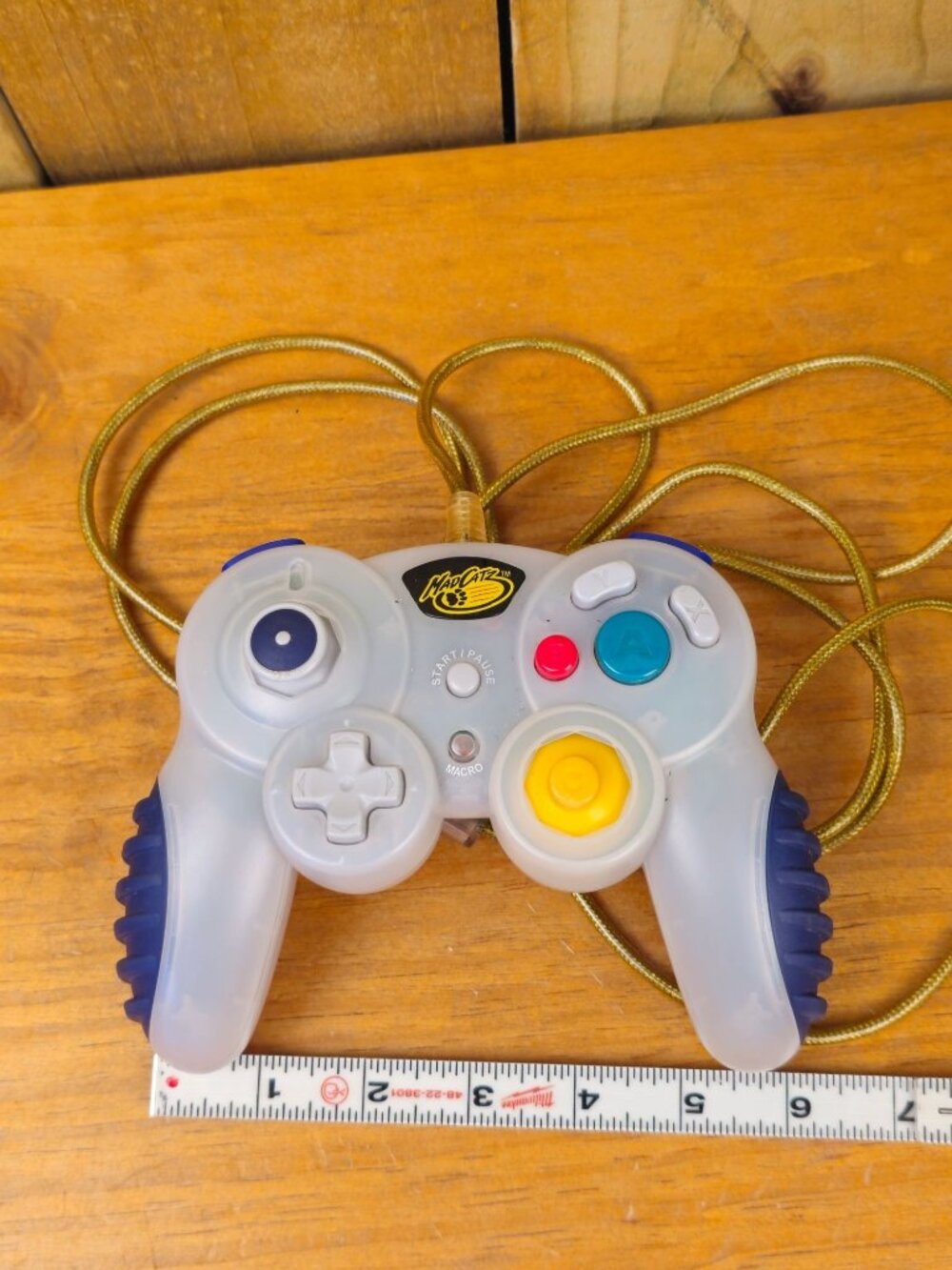 Mad Catz Wired Game Controllers For Nintendo GameCube Or Wii Transparent & Frost